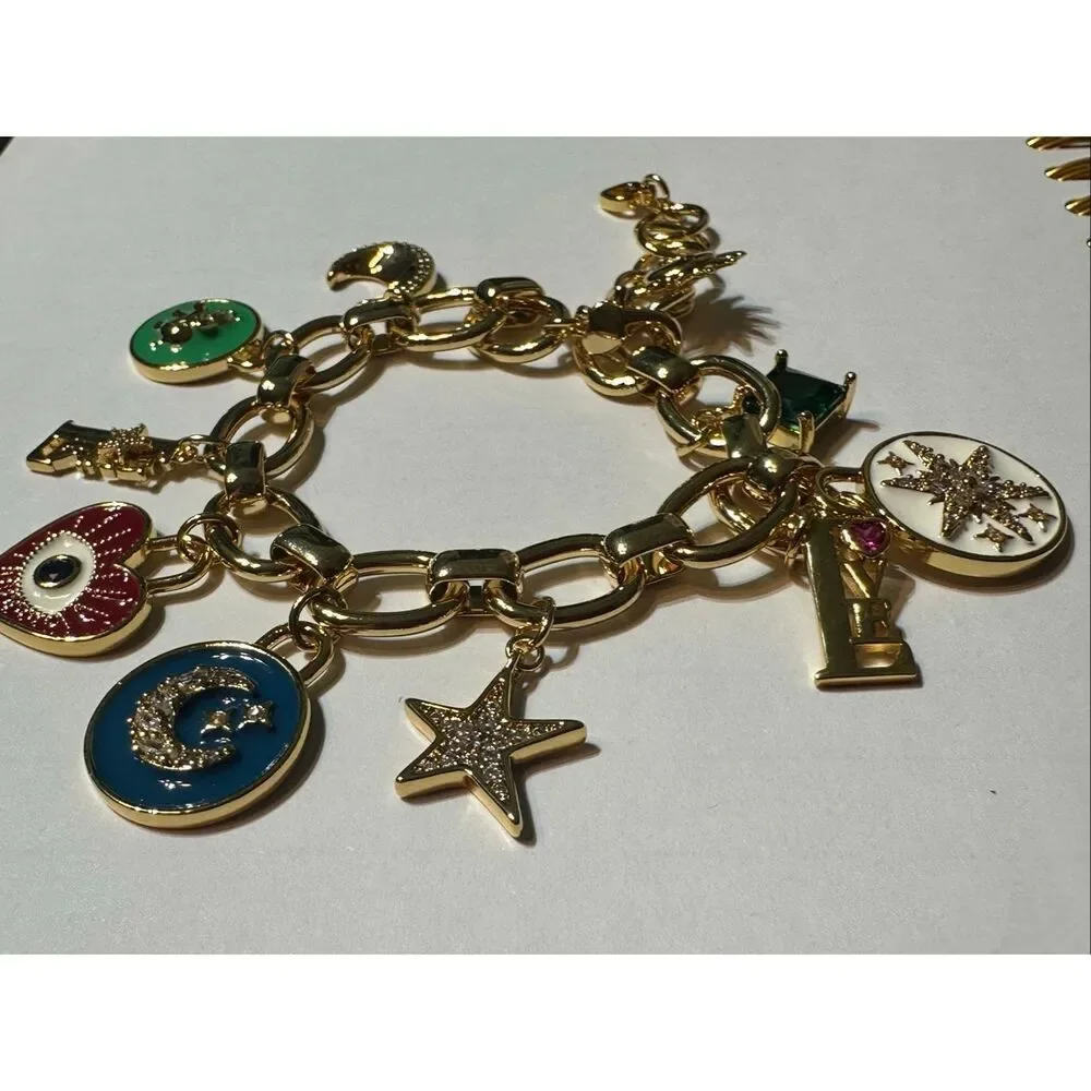 Kate Spade NWT Like Magic charm bracelet RARE evil eye - Picture 7 of 11